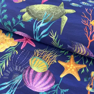 Sisustuskangas premium Underwater sea life digital print