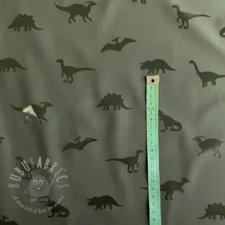 Sadetakkikangas Dinosaurs dark green