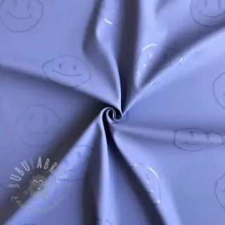 Sadetakkikangas Happy faces purple