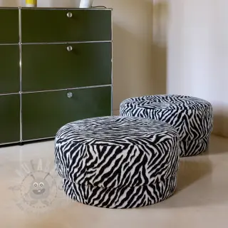 Sisustuskangas jacquard Tanzanie noir blanc