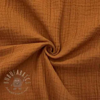 Kaksinkertainen harsokangas/musliini cognac