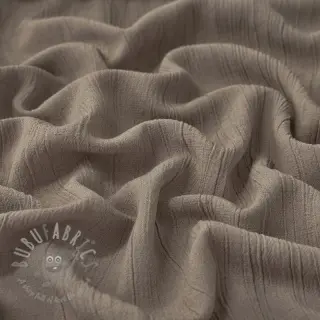Viskoosi pellavalla CRINCLE taupe
