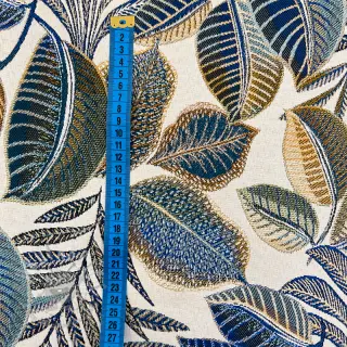Sisustuskangas jacquard Cacao allover bleu