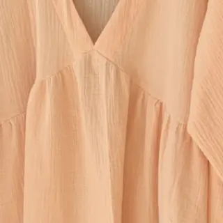 Kaksinkertainen harsokangas/musliini light salmon ORGANIC