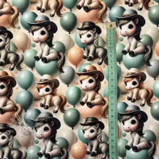 Collegekangas Happy horse design B digital print