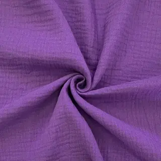 Dvojitá gázovina/mušelín violet ORGANIC