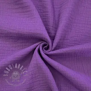 Kaksinkertainen harsokangas/musliini violet ORGANIC