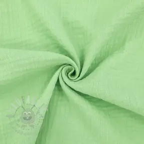 Kaksinkertainen harsokangas/musliini light lime ORGANIC