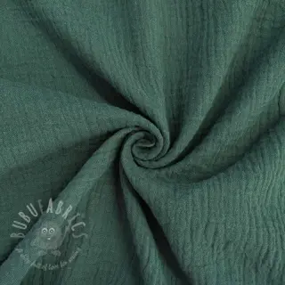 Kaksinkertainen harsokangas/musliini old green ORGANIC