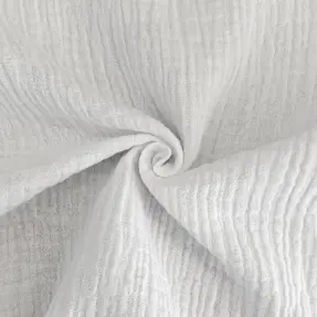 Dvojitá gázovina/mušelín white ORGANIC