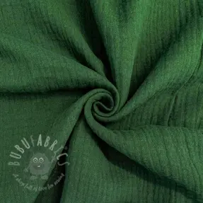 Kaksinkertainen harsokangas/musliini dark green ORGANIC