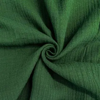 Dvojitá gázovina/mušelín dark green ORGANIC