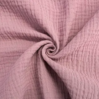 Dvojitá gázovina/mušelín lilac ORGANIC