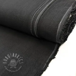 Esipesty pellava STONEWASHED PREMIUM black