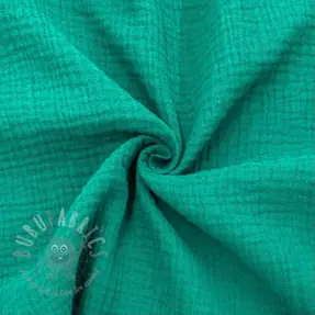Kaksinkertainen harsokangas/musliini dark teal