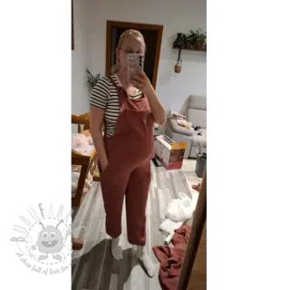 Kaksinkertainen harsokangas/musliini rouge ORGANIC