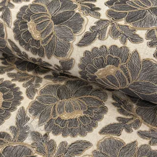 Viskoosi pellavalla Lizzy flowy grey