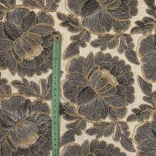 Viskoosi pellavalla Lizzy flowy grey