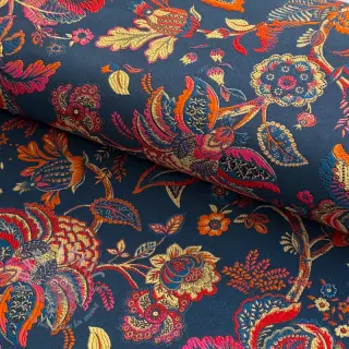 Sisustuskangas jacquard Inaya bleu