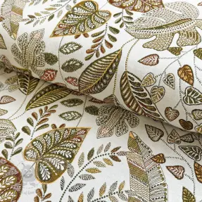 Sisustuskangas jacquard Euphoria blanc kaki