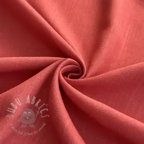 Viskoosi pellavalla PREMIUM dark coral