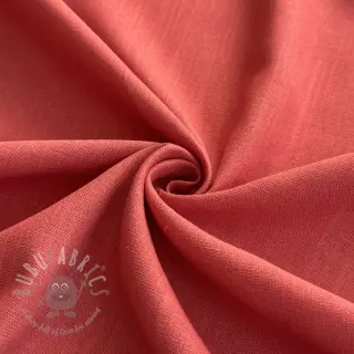 Viskoosi pellavalla PREMIUM dark coral