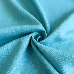 Viskóza s ľanom PREMIUM ocean blue