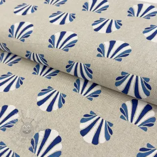 Sisustuskangas Linenlook Seashell blue