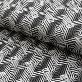 Neulos VISCOSE Structure grey digital print