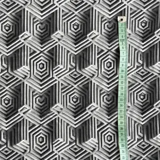 Úplet VISCOSE Structure grey digital print