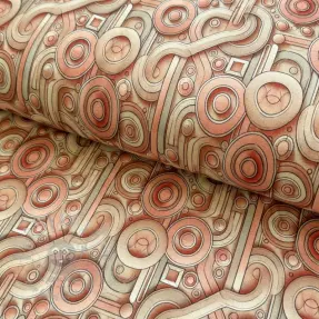 Neulos VISCOSE Unity orange digital print