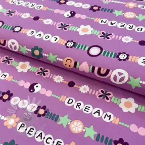 Puuvillakangas Love dream mauve