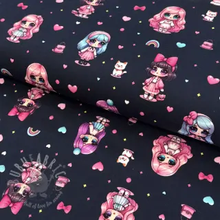 Neulos Dolls navy digital print