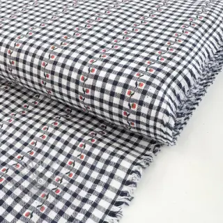 Puuvillakangas JACQUARD Climbing navy