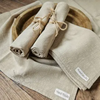 Esipesty pellava STONEWASHED PREMIUM sand