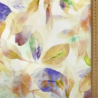 Puuvillakangas SATIN Hawaii yellow digital print