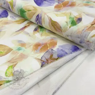 Puuvillakangas SATIN Hawaii yellow digital print