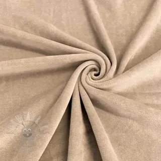 Vauvan plyysikangas sand