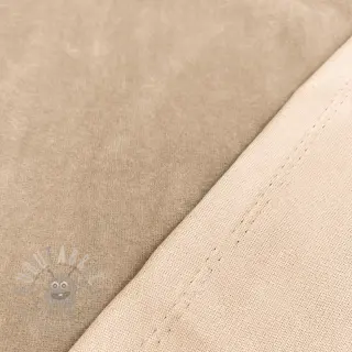Vauvan plyysikangas sand