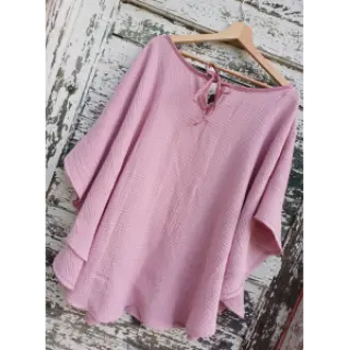 Dvojitá gázovina/mušelín light lilac ORGANIC