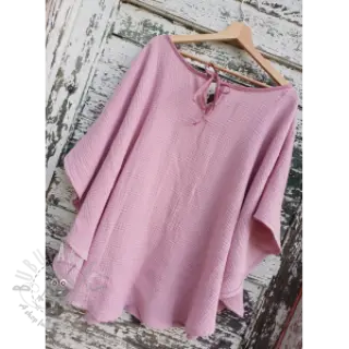 Kaksinkertainen harsokangas/musliini light lilac ORGANIC