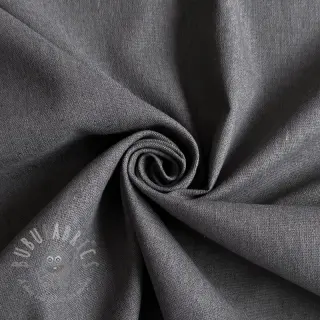 Puuvillakangas pellavalla PREMIUM dark grey