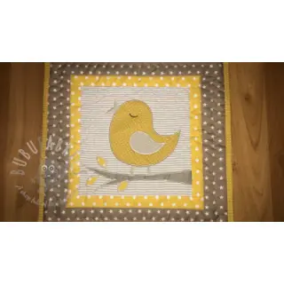 Puuvillakangas Petit dots yellow