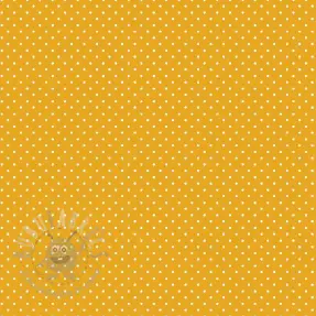 Puuvillakangas Petit dots yellow