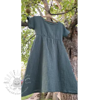 Kaksinkertainen harsokangas/musliini old green