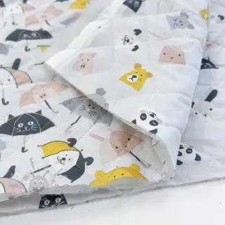 Puuvillakangas QUILTING Parapluie perle
