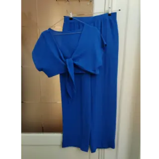 Dvojitá gázovina/mušelín cobalt