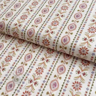Puuvillakangas Motif stripe off white digital print