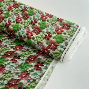 Viskoosi RAYON POPLIN Knitted design E digital print