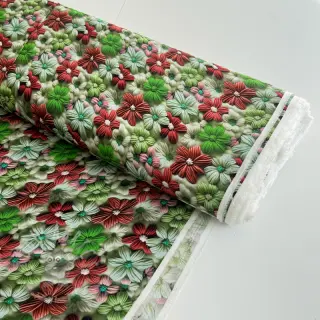 Viskoosi RAYON POPLIN Knitted design E digital print